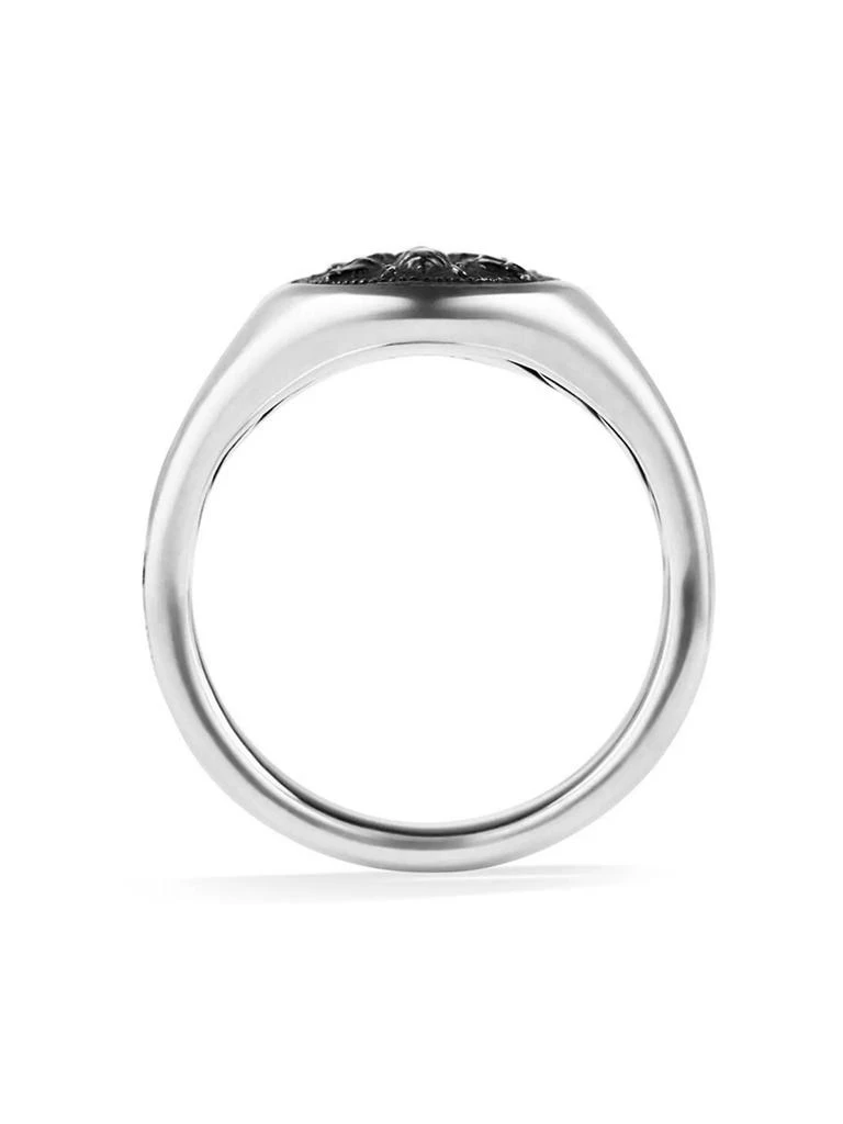 David Yurman Petrvs Bee Signet Ring in Sterling Silver, 19MM 4