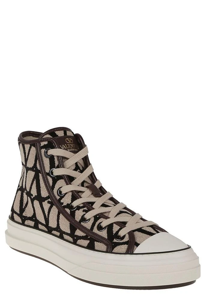 Valentino Valentino Round Toe High-Top Sneakers 2