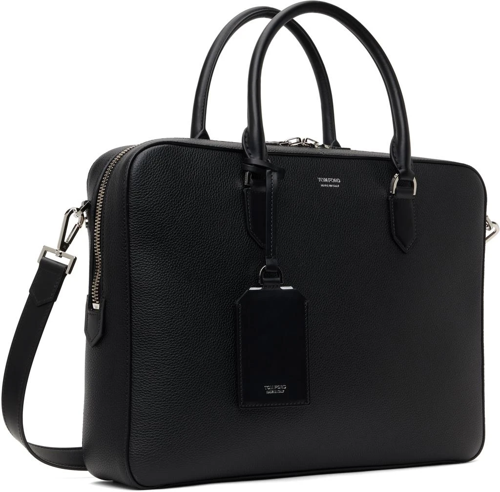 Tom Ford Black Soft Grain Leather Elliot Briefcase 2