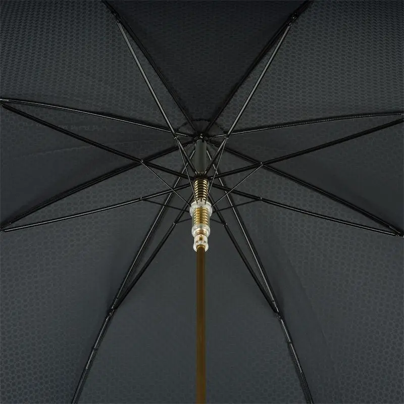 PASOTTI Pasotti - Black Umbrella with Gold Lion Handle 4