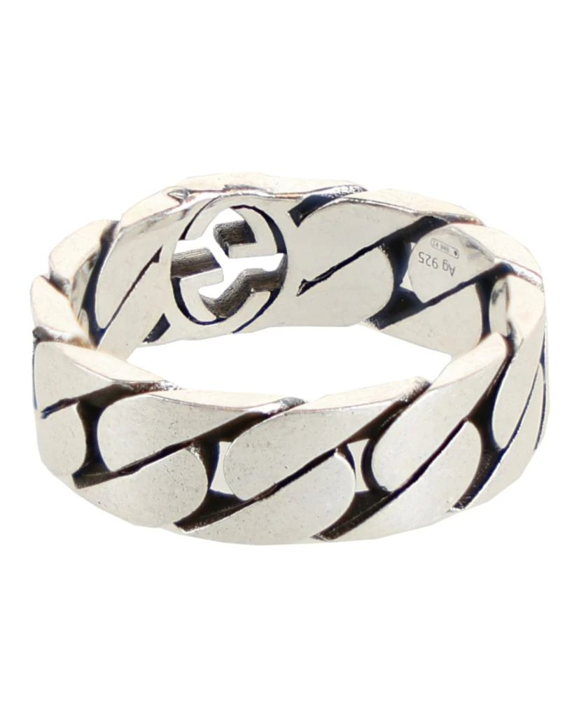 Gucci Interlocking G Chain-Link Ring 2
