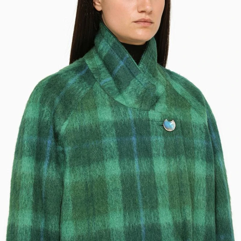 Andersson Bell Green/blue check coat 5