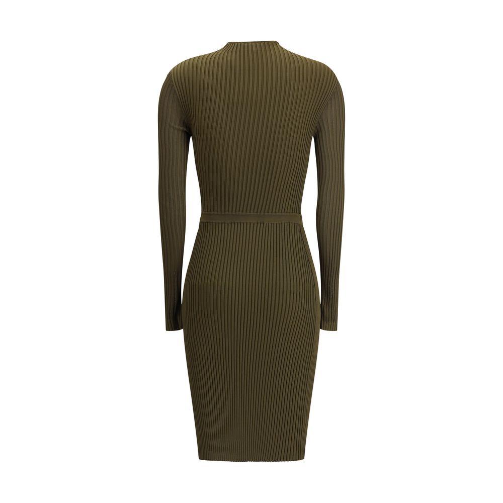 Self Portrait Ribbed midi Women's Dress