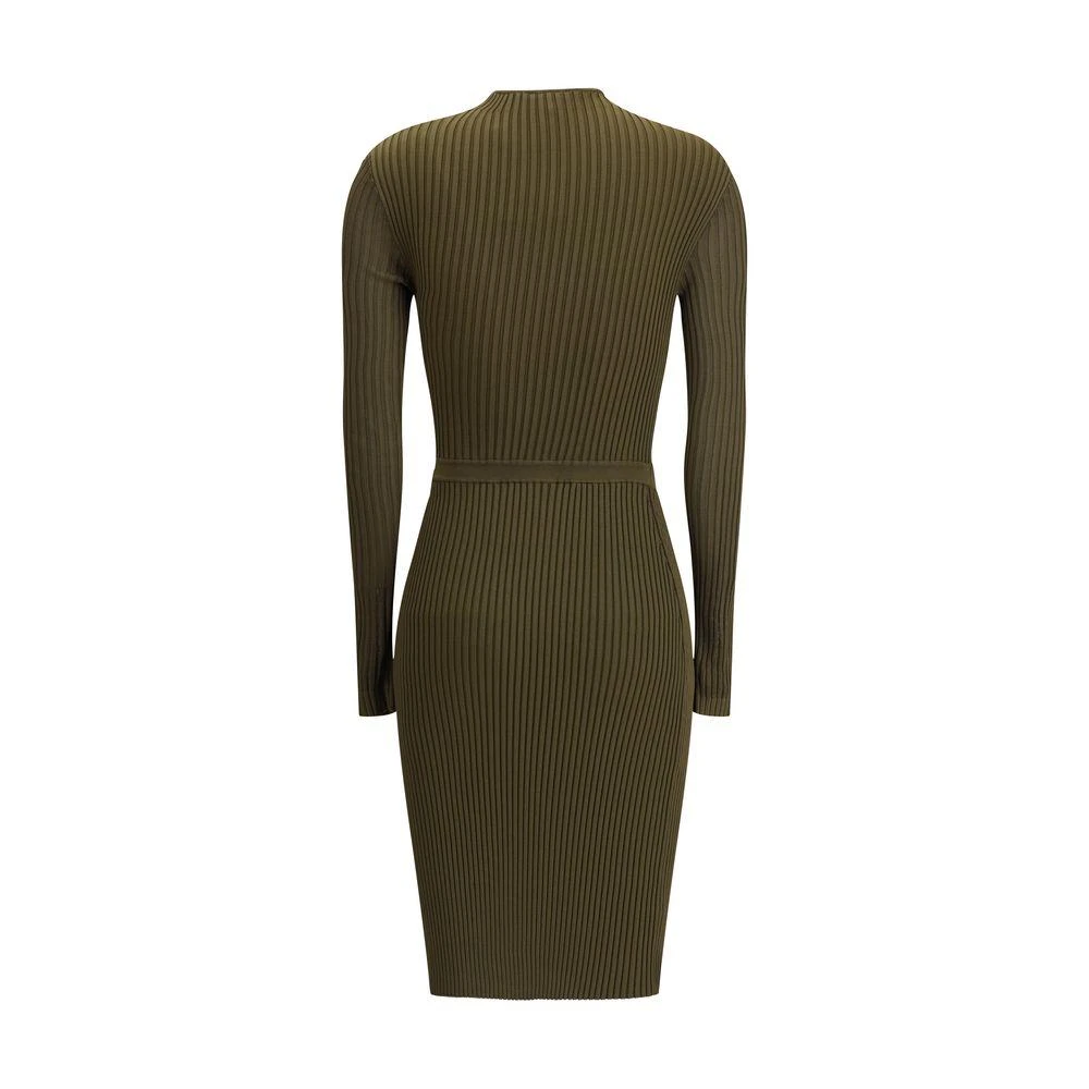 Self Portrait Ribbed midi Women's Dress 2