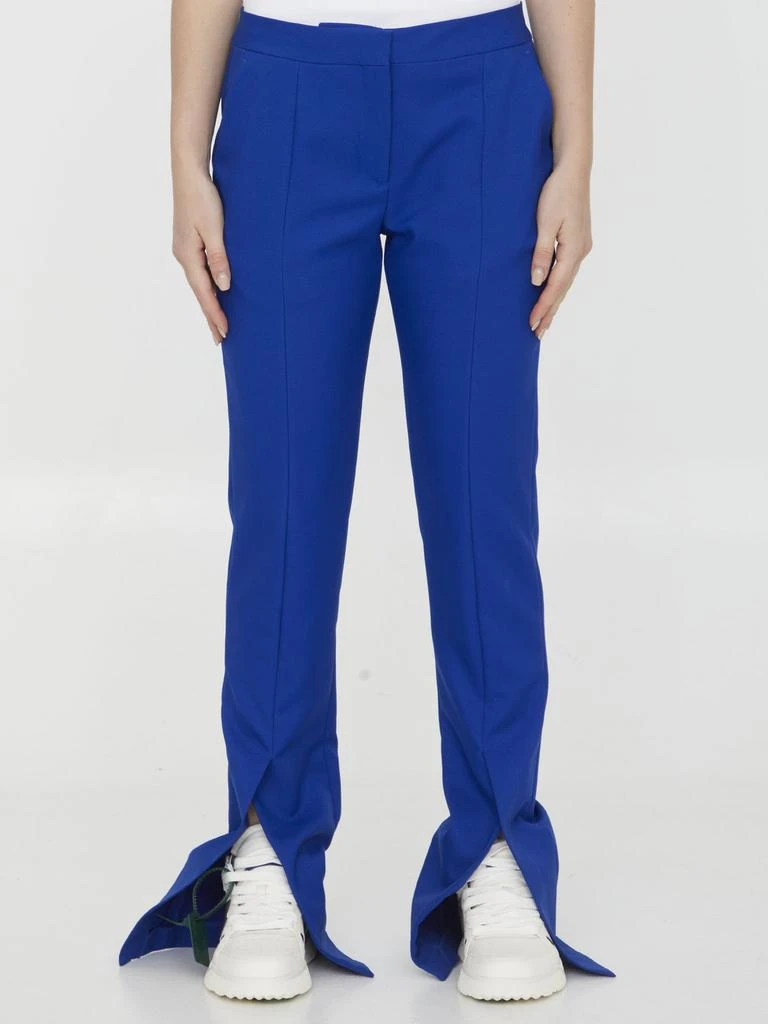 Off-White Off-White High Waist Straight Leg Pants 1