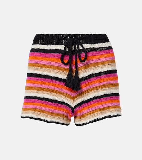 ANNA KOSTUROVA Summer cotton crochet shorts