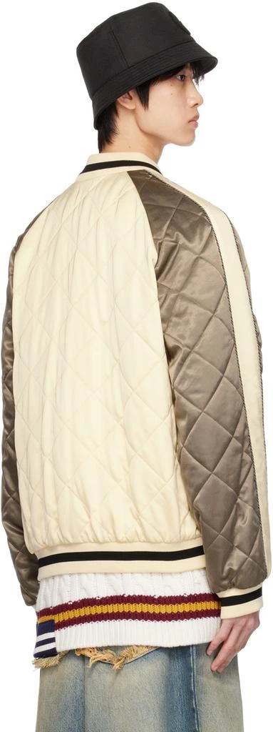 Moncler Moncler x Palm Angels Beige Gosper Down Bomber Jacket 3