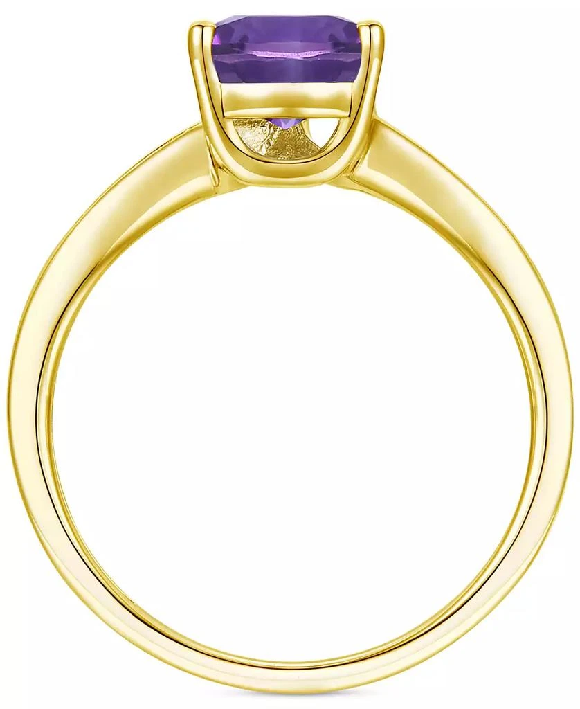 Macy's Amethyst (1-1/3 ct. t.w.) & Lab-Grown White Sapphire (1/10 ct. t.w.) Pear Swirl Ring in 14k Gold-Plated Sterling Silver (Also in Additional Gemstones) 3