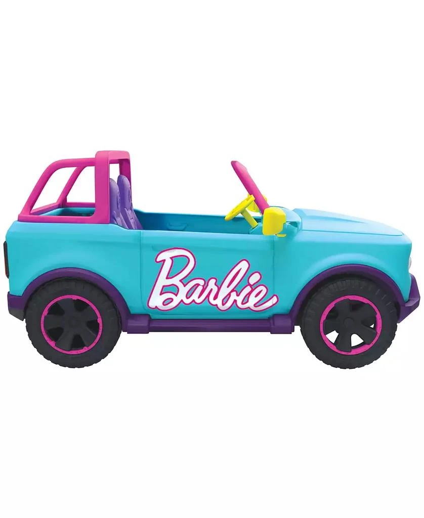 Hot Wheels Barbie RC SUV and Stickers, Battery-Powered Toy Truck, Fits 2 Barbie Dolls 6