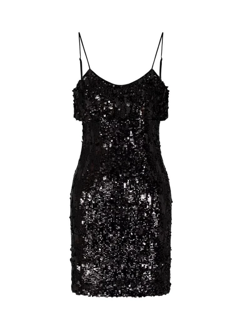 black lace top midi dress SPaghetti Strap Lace Top Slit Midi Dress