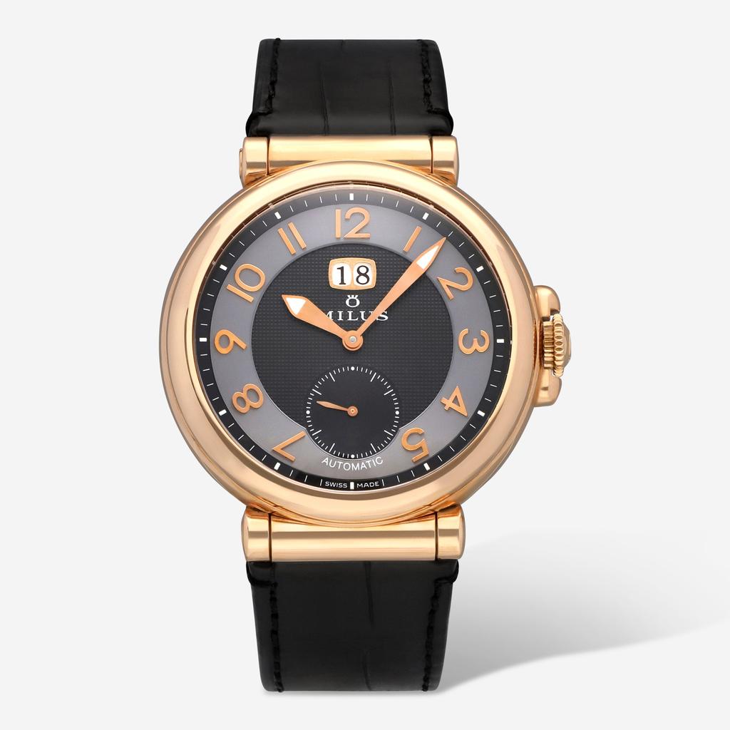 Milus Milus Zetios 18K Rose Gold 42mm Automatic Men's Watch ZET-ZP01