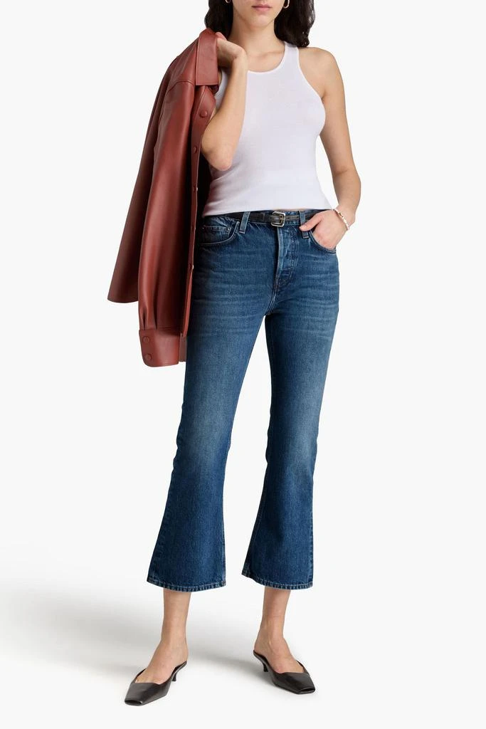 Totême Faded high-rise kick-flare jeans 2