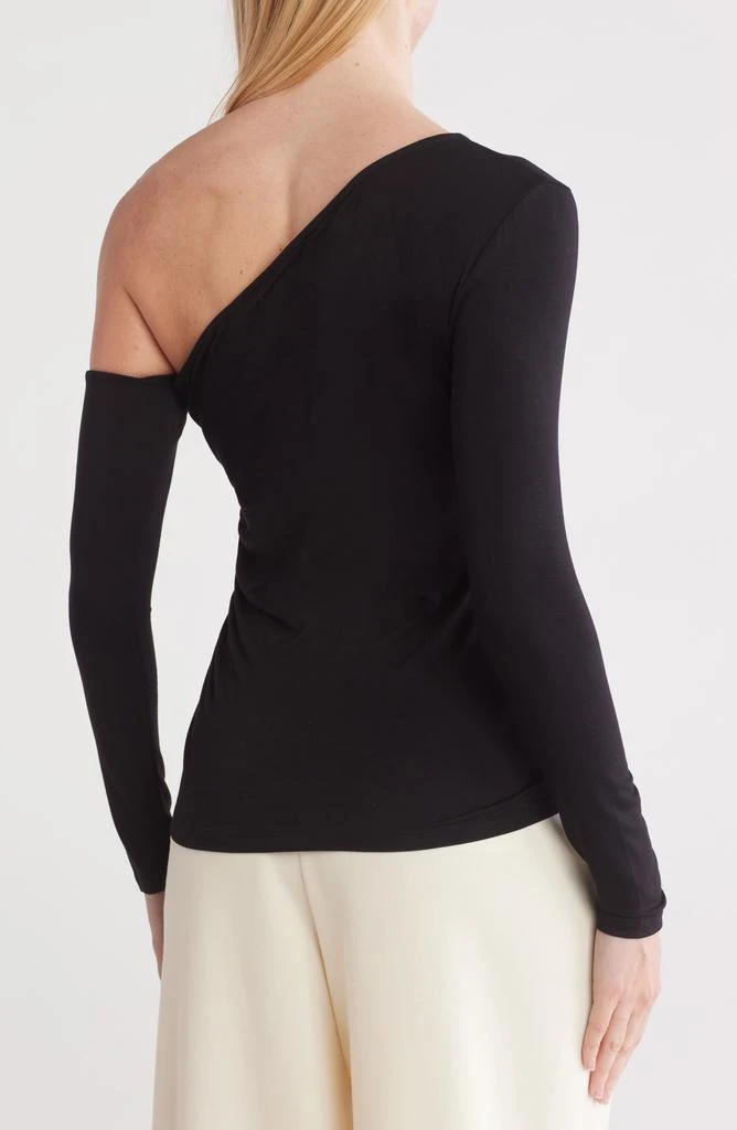 L'Agence Hattie One-Shoulder Long Sleeve Top 2