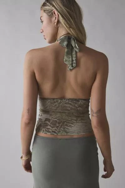 Silence + Noise Silence + Noise Camellia Mesh Halter Top 3