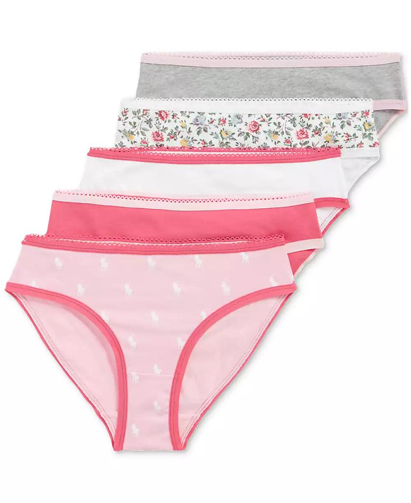 Ralph Lauren Big Girls Bikini Brief 5-Pack