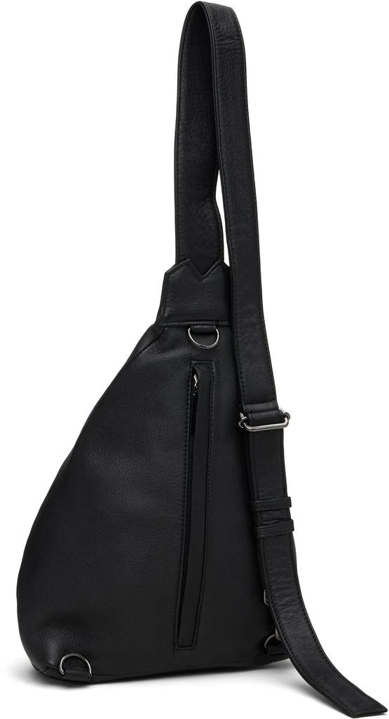 YOHJI YAMAMOTO Black Tuck Sling Small Bag 3
