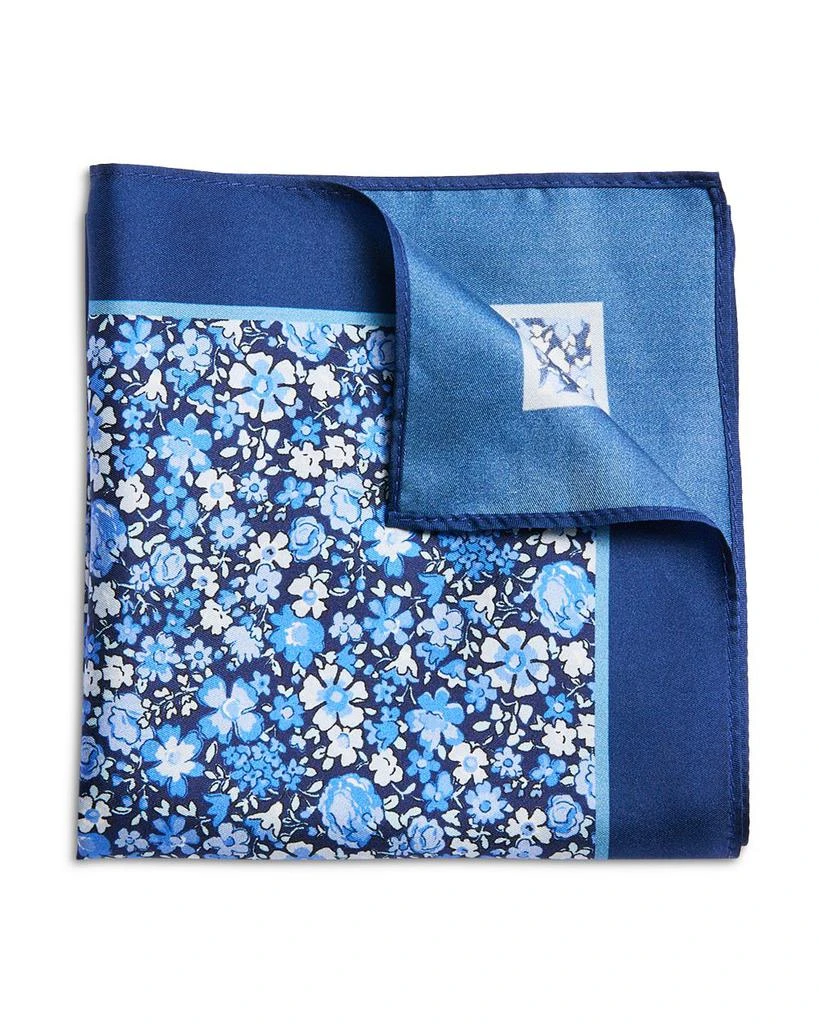 The Men's Store at Bloomingdale's Floral Bordered Silk Pocket Square - Exclusive 2