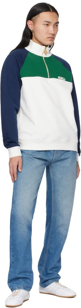 Casablanca Gold
Blue Crystal Monogram Earrings 4