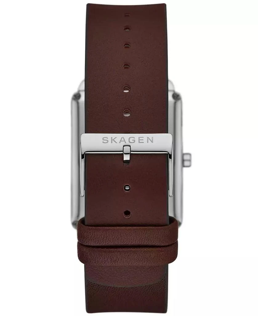 Skagen Men's Hagen Three Hand Brown Pro-Planet Leather 36mm 2
