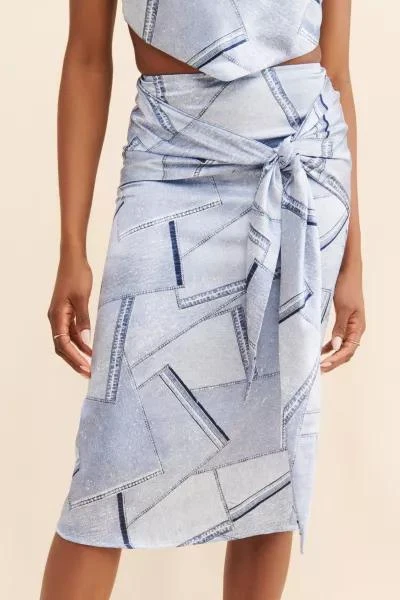4th & Reckless 4th & Reckless Simonne Printed Skirt 3