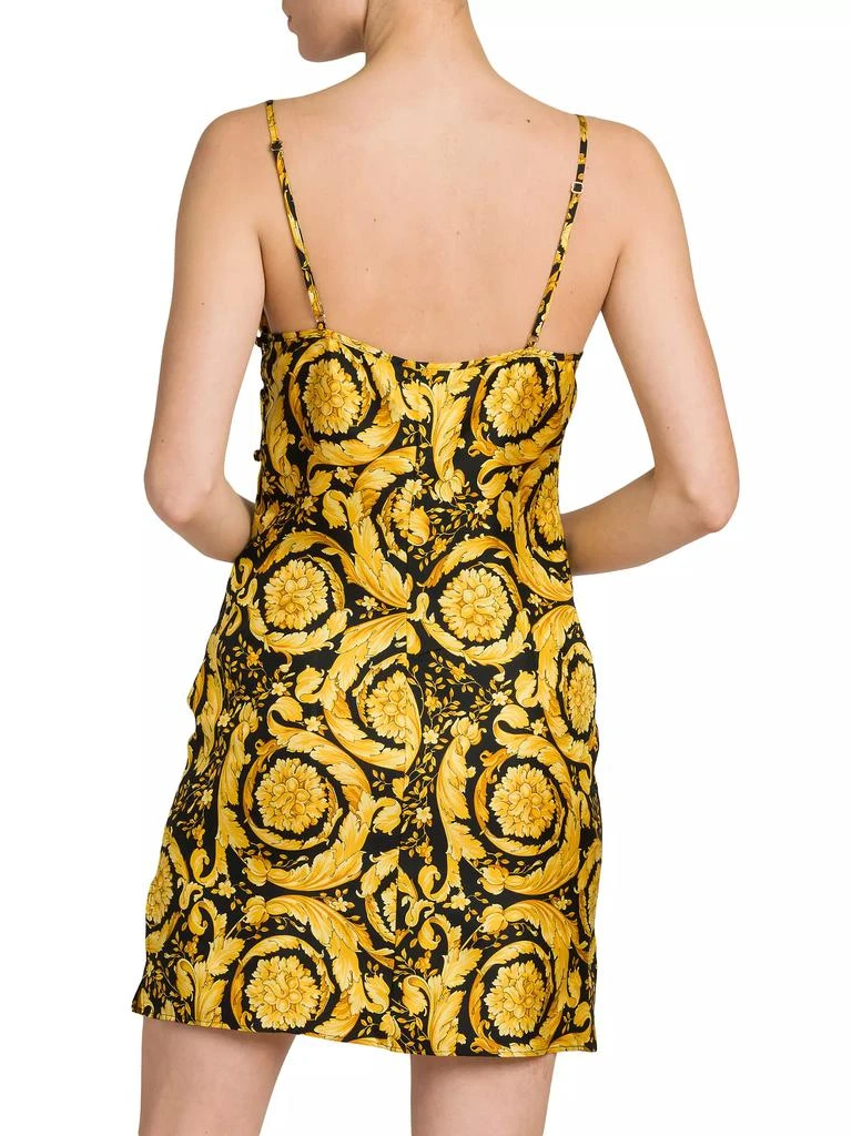 Versace Baroque Print Silk Slipdress 5