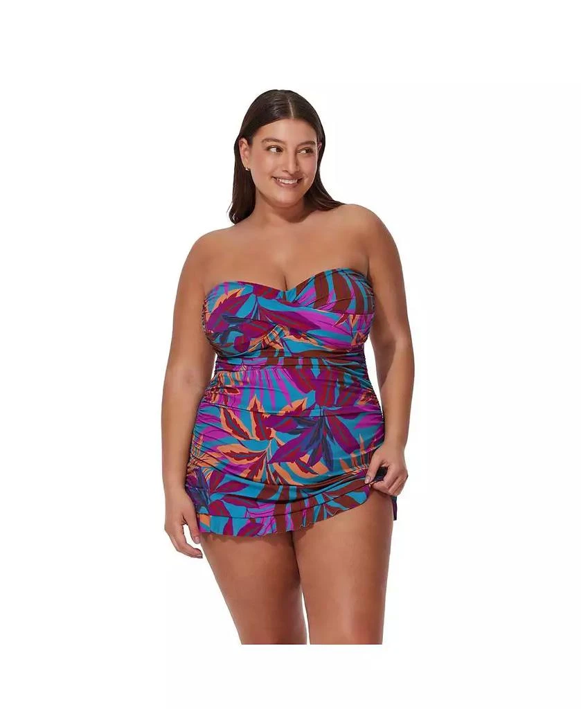 Profile by Gottex Women
s Plantopia Bandeau Swimdress