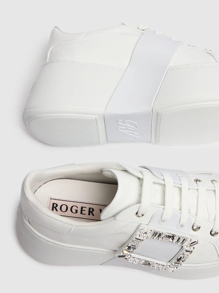 Roger Vivier Viv Skate Crystal Buckle High Sneakers 4
