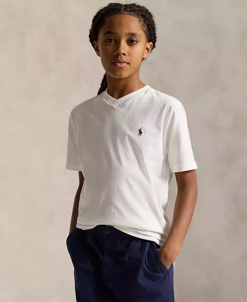 Ralph Lauren Big Boys Cotton Jersey V-Neck T-Shirt