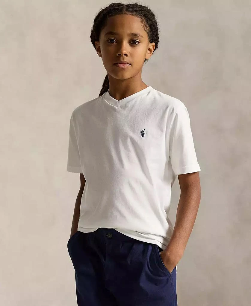 Ralph Lauren Big Boys Cotton Jersey V-Neck T-Shirt 1