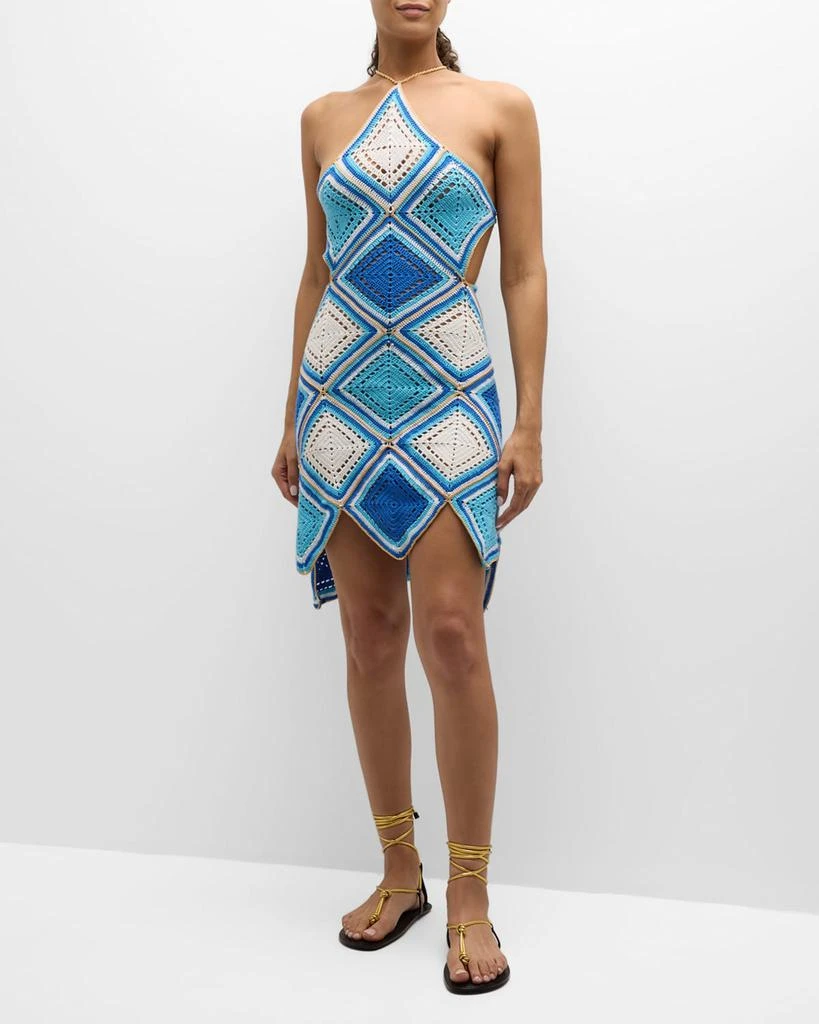 Hand-Crochet Diamond Pattern Tiered Mini Dress  On Sale Now with Up to 52%  Off | Discover Exclusive Deals & Savings at BeyondStyle  Authentic My  Beachy Side Women|women's clothing|dresses|swimwear & coverups|women