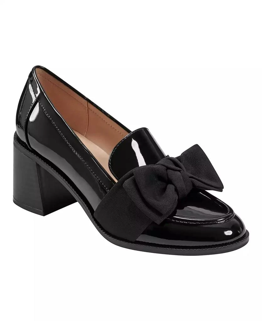 Bandolino Women's Korrar Bow Detail Block Heel Loafers 1