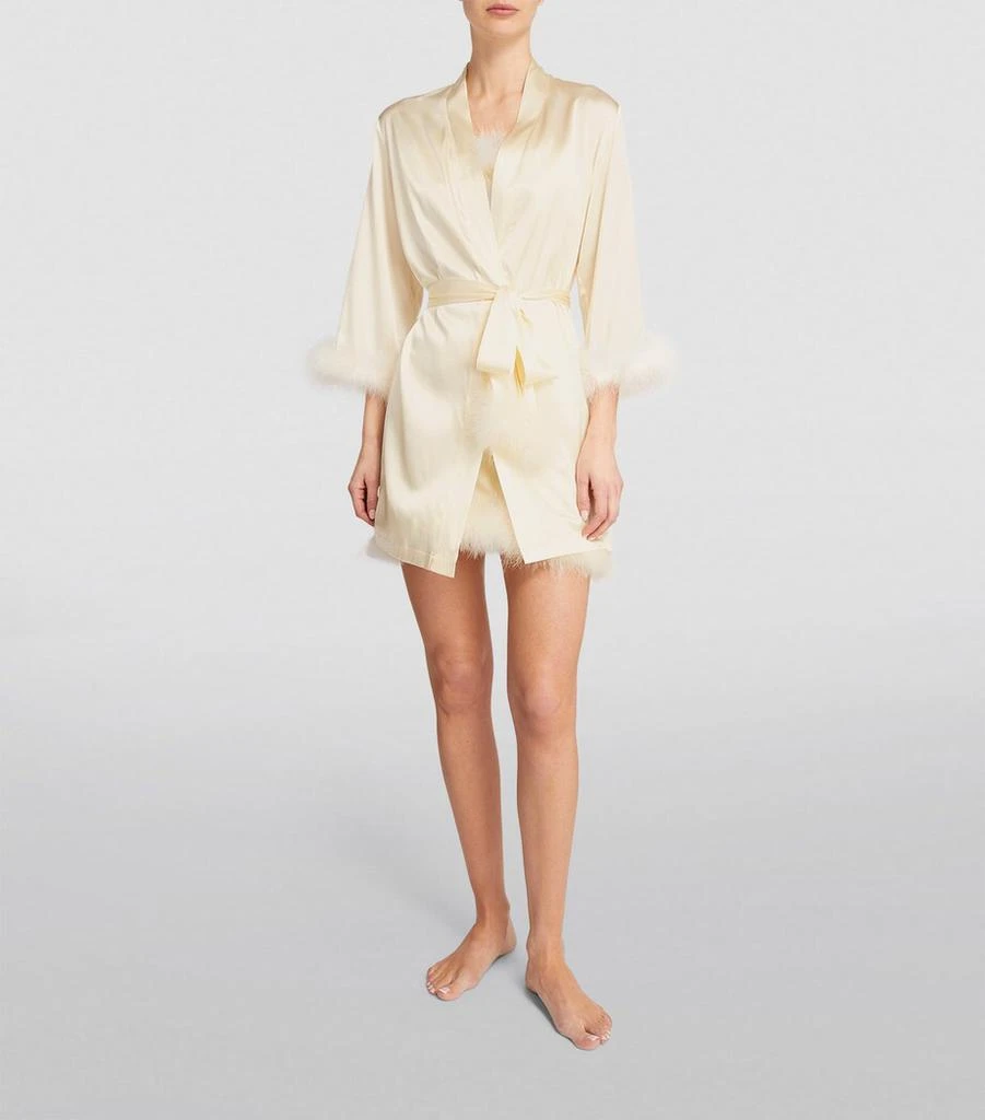 GILDA & PEARL Silk Celeste Short Robe 3