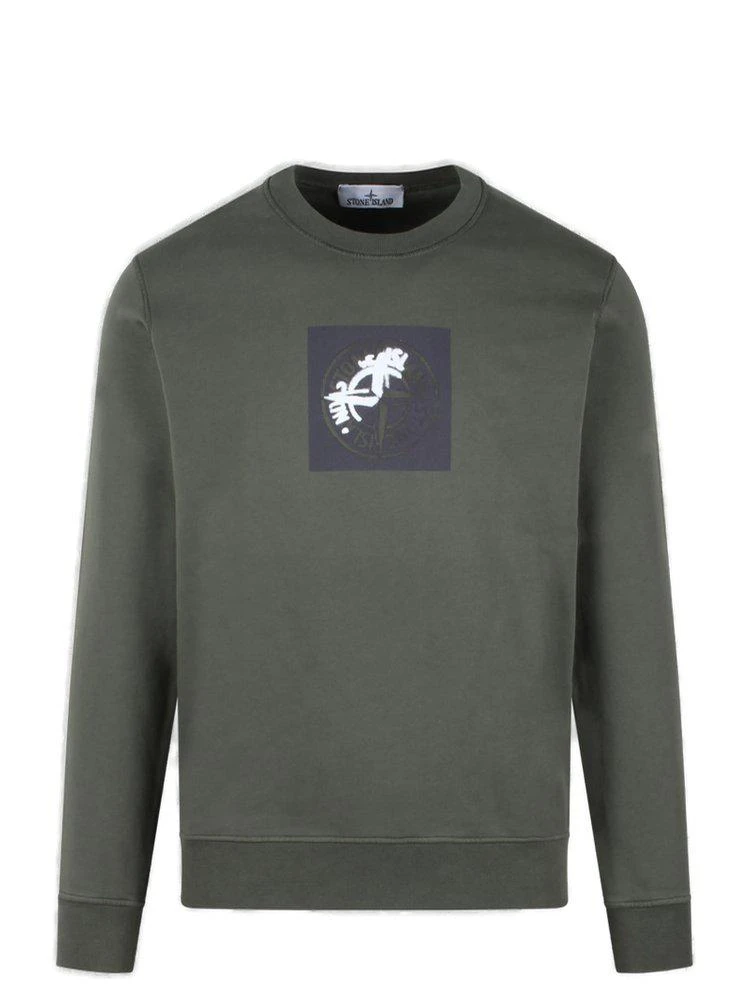 Stone Island Stone Island Logo Printed Crewneck Sweatshirt 1