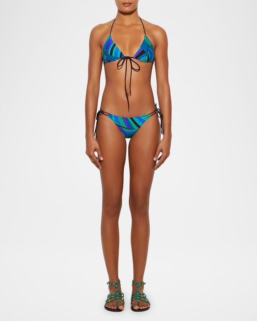 Pucci Iride-Print Lycra Bikini Bottoms