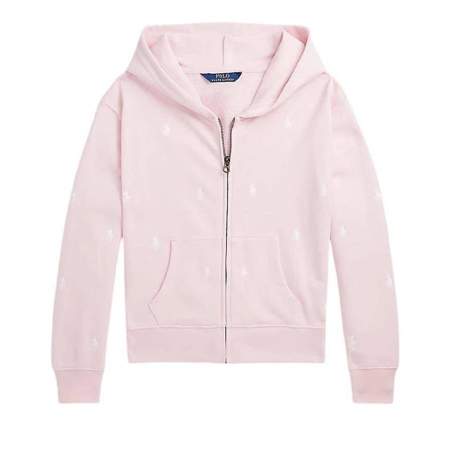 Ralph Lauren Girls Embroidered Pony Long Sleeve Hoodie 1