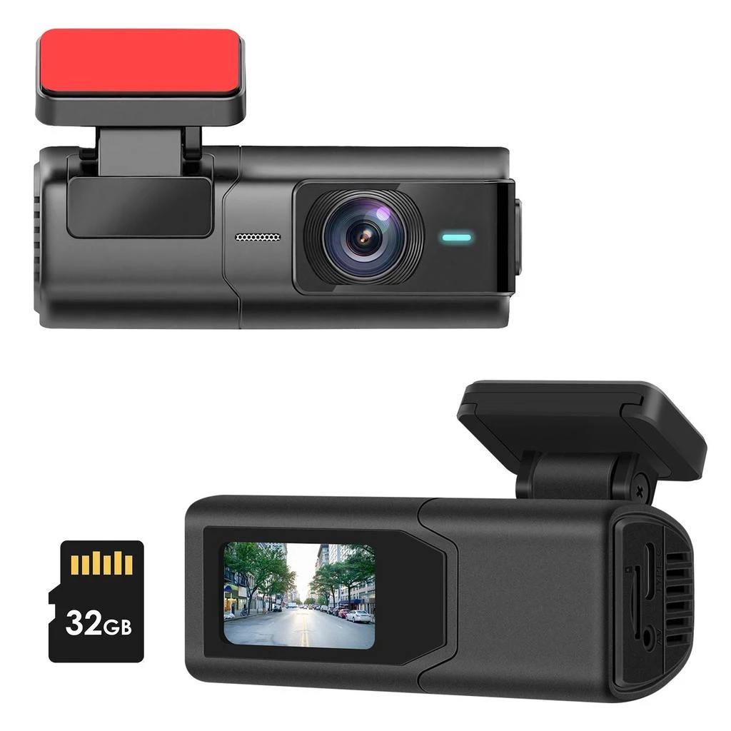 DIGIVISICA 2K HD Front Dash Cam For Car With IPS Screen Night Vision Loop Recording Included 32G Storage Card 140° Wide Angle WiFi App Control Front Dashcam