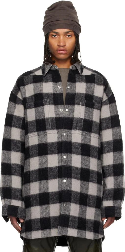 Rick Owens Black Concordians Oversized Overshirt 1