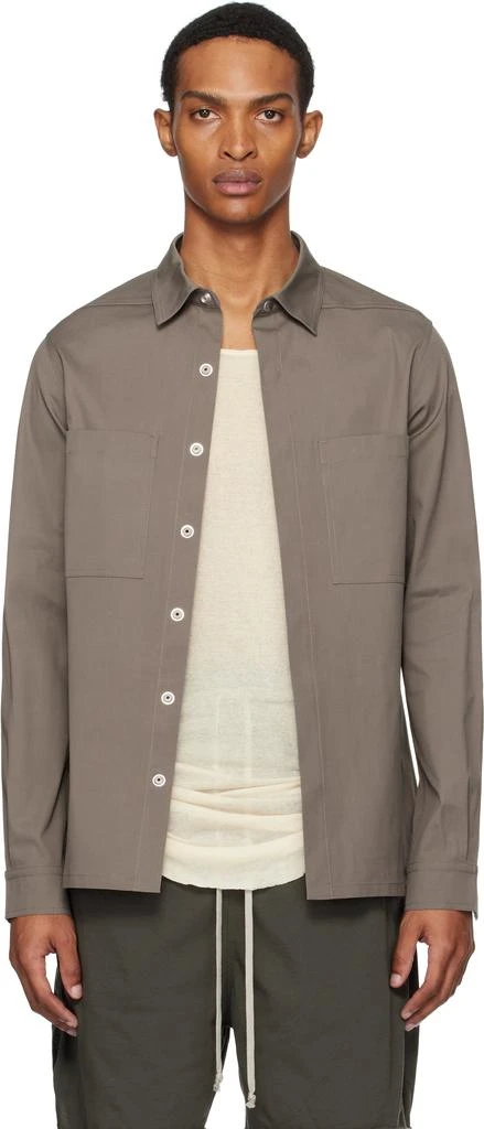 Rick Owens Gray Concordians Outer Shirt 1