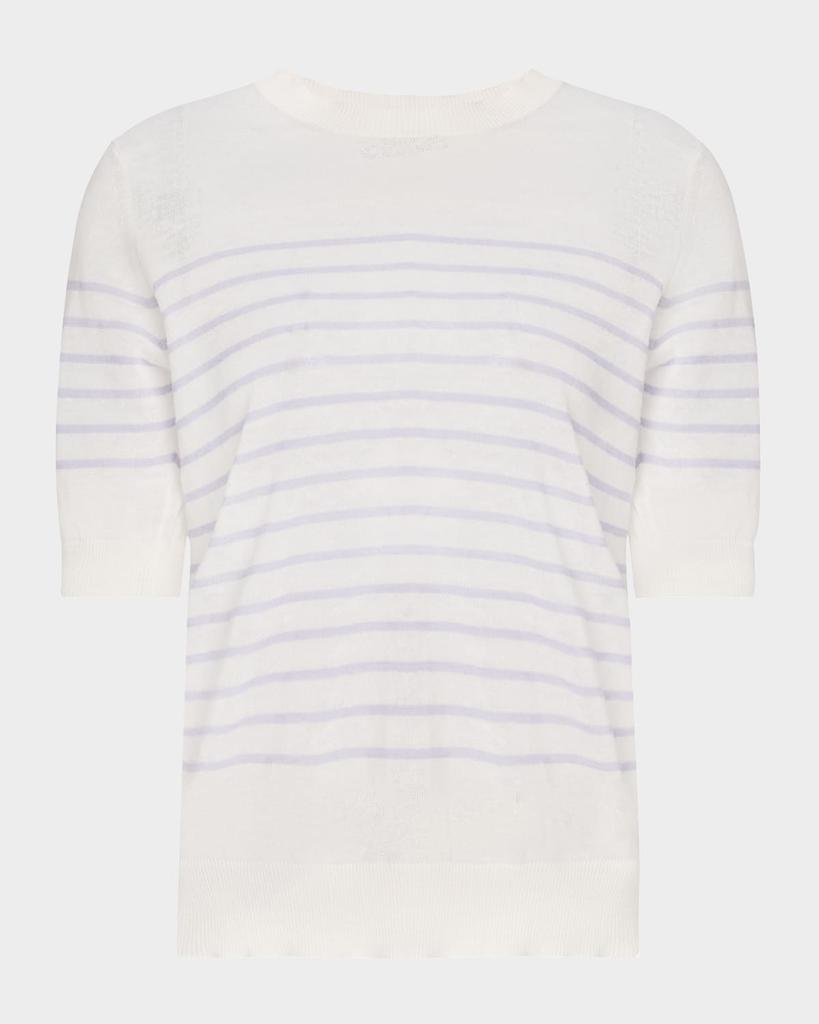 Fabiana Filippi Striped Linen-Cotton Sweater