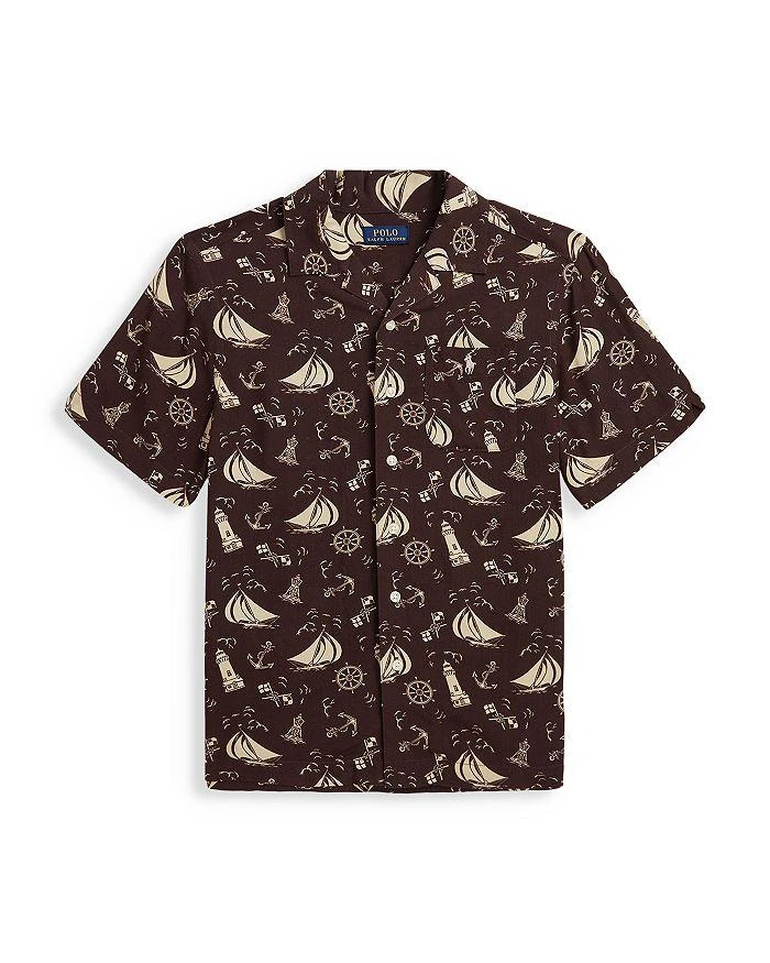 Ralph Lauren Boys' Nautical Print Camp Shirt - Little Kid, Big Kid 1