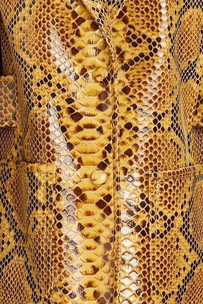 STAND STUDIO Ivy faux snake-effect leather blazer 4
