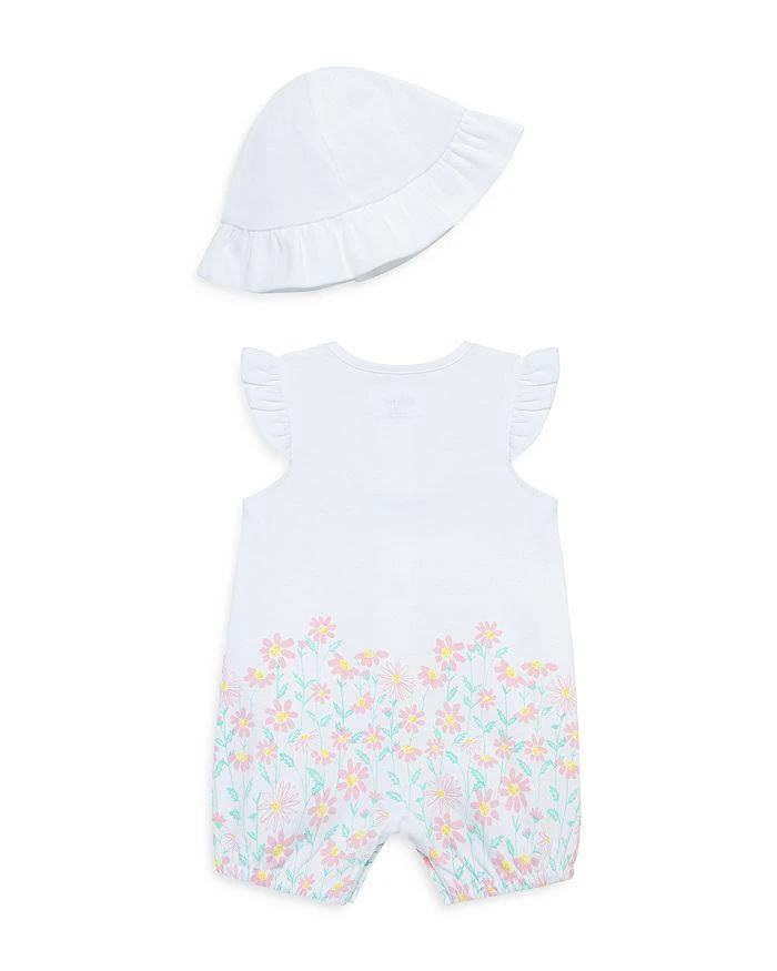 Little Me Baby Girls' Cotton Meadow Hat & Romper Set  2