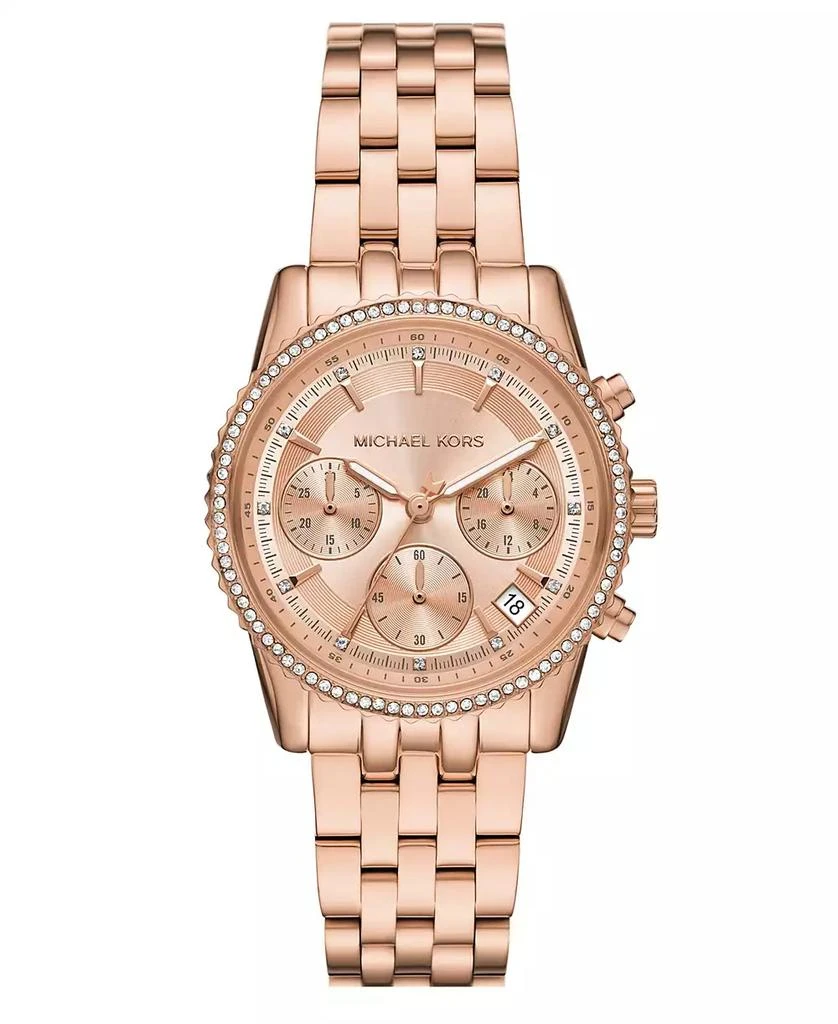 Michael Kors Women’s Gold-Tone Chronograph Watch Amazon.com: Michael Kors Women main image 4
