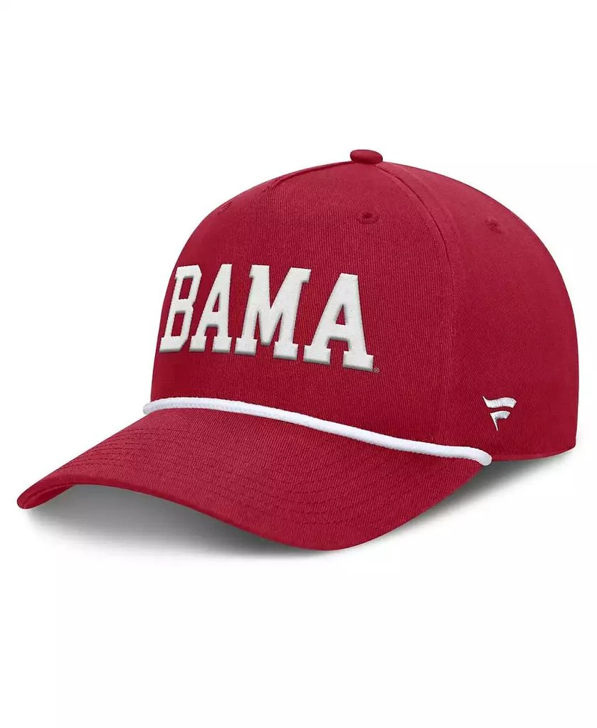 Fanatics Men's Crimson Alabama Crimson Tide Foul Ball Rope Adjustable Hat 1