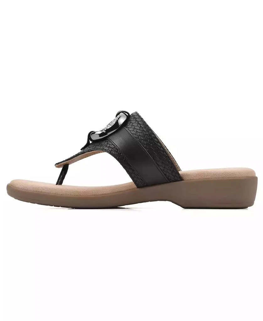 White Mountain Women's Benedict Thong Comfort Sandal 6