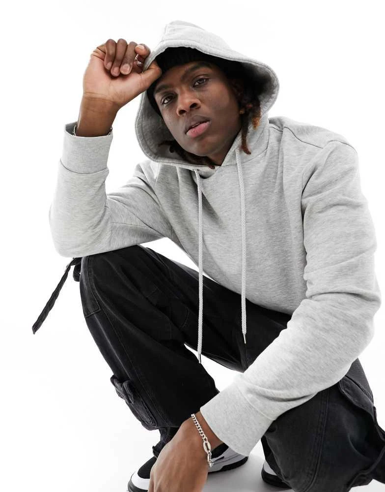 COLLUSION COLLUSION hoodie in grey marl 1