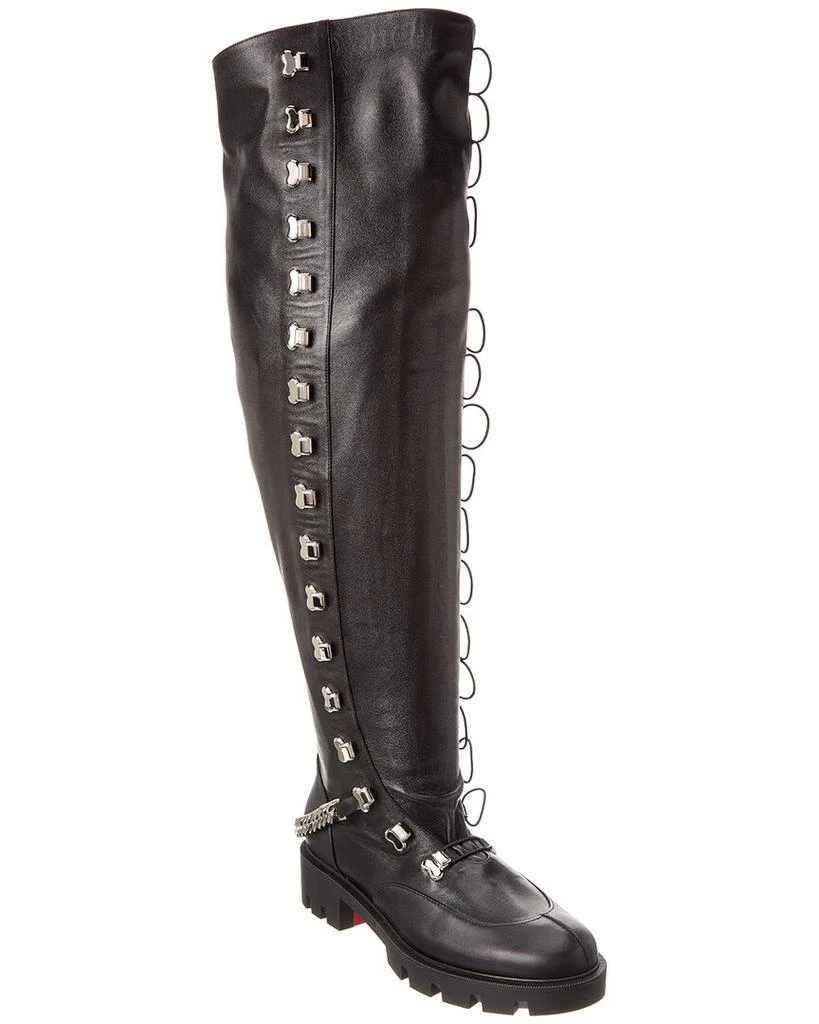 Christian Louboutin Horse Botta Leather Over-The-Knee Boot 1