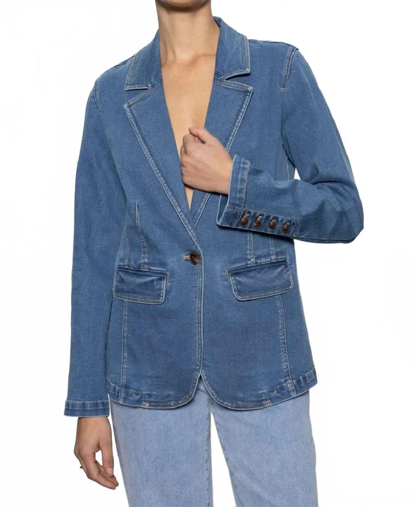Sanctuary Denim Sculpted Blazer In Best In Show