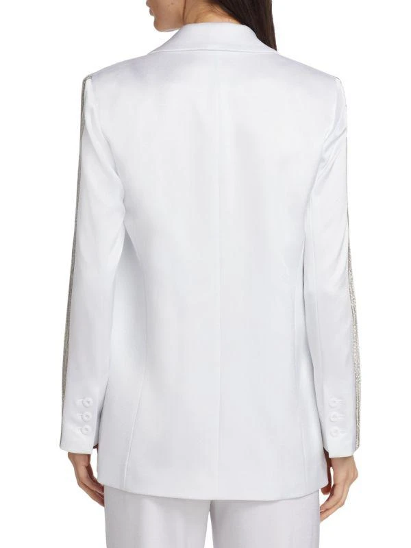 Alice + Olivia Denny Embellished Twill Single Button Blazer 2