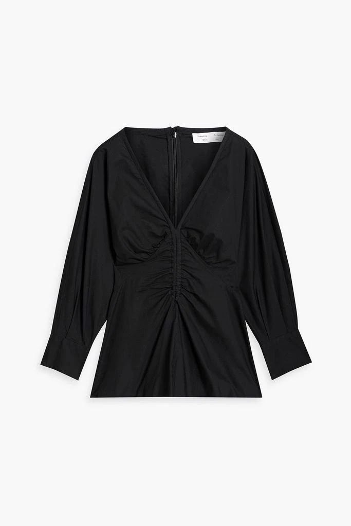 Proenza Schouler Ruched cotton-poplin top 1